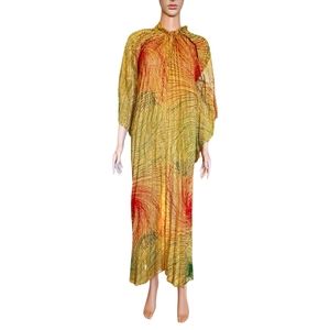 Vintage Nite n' Day Georgie Keyloun Gold Metallic Caftan